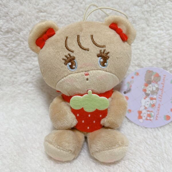 mikko characters いちごマスコットぬいぐるみ ラテ