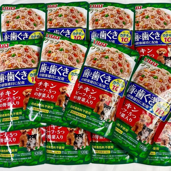 いなば グラン チキン ビーフ 5つの野菜入り 120g 12個セット 歯と歯ぐきの健康維持に配慮 ガレート型カテキン10倍