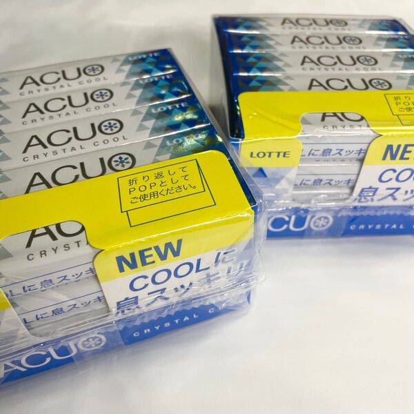 ACUO クリスタルクール 14粒入 40個セット COOLに息スッキリ LOTTE ガム