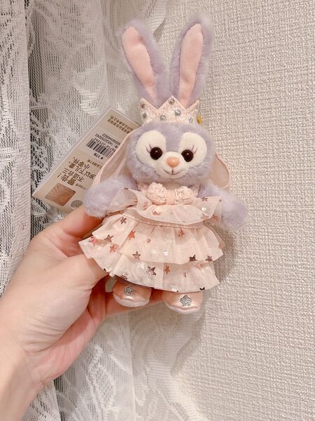 ステラルーぬいぐるみバッジ 上海ディズニー限定 タブ付き キーチェーン ダッフィーフレンズ シェリーメイ リーナベル