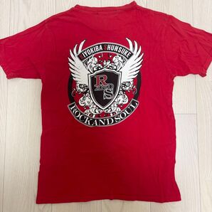 【清木場俊介】ツアーTシャツ ライブ tee 赤 M