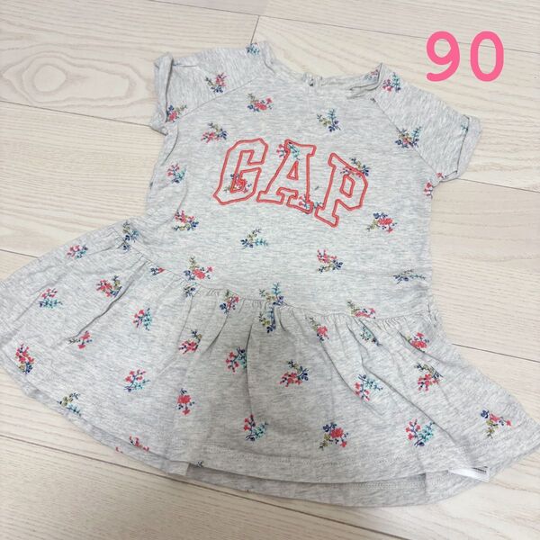 【GAP】 女の子 キッズ Tシャツ トップス 子供服 ワンピース カットソー チュニック 90