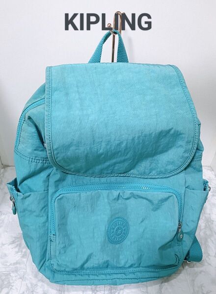 Kipling リュック エメラルドグリーン キプリング