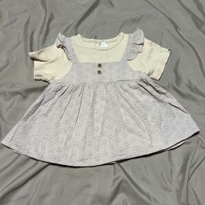 フタフタ 半袖 チュニック ブラウス サイズ110