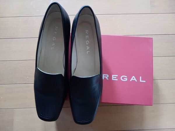 REGAL ローファー ブラック 23cm
