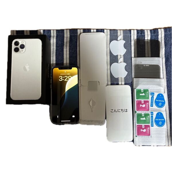iPhone11Pro 本体 箱 ケース フィルム シールセット