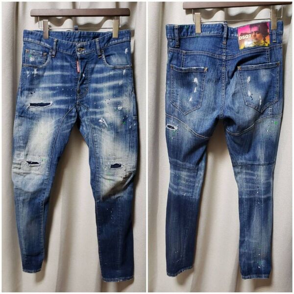 Dsquared2 19SS/TIDY BIKER JEANダメージデニム46