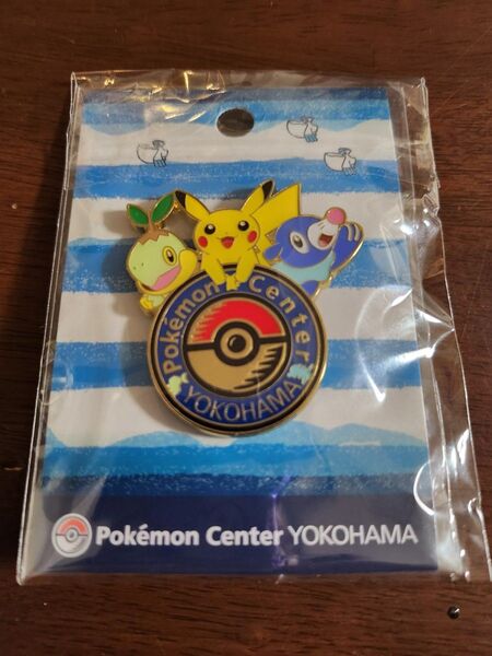 【未開封】ポケモンセンター★横浜 ヨコハマ YOKOHAMA★ロゴピンズ ピンバッジ★ナエトル ピカチュウ アシマリ