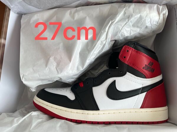 Nike Air Jordan 1 Retro High OG "Black Toe Reimagined" 27cm