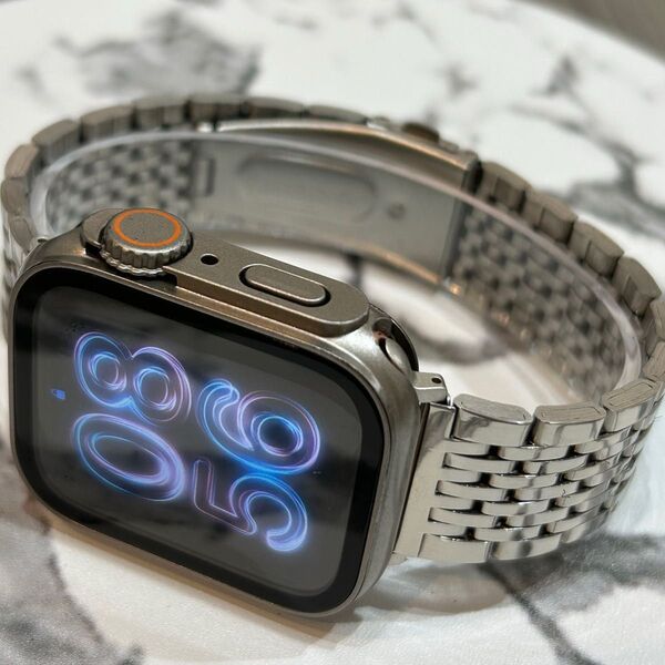 ケース付き高級銀鎖【絶対最安】Apple Watch AppleWatch アップルウォッチ ベルト バンド カバー ケース