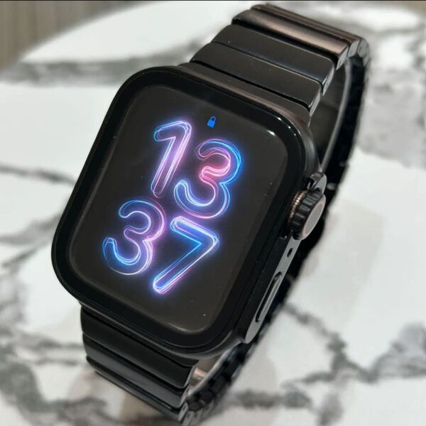ケース付き【絶対最安】高級BLACK Apple Watch AppleWatch アップルウォッチ ベルト バンド カバー
