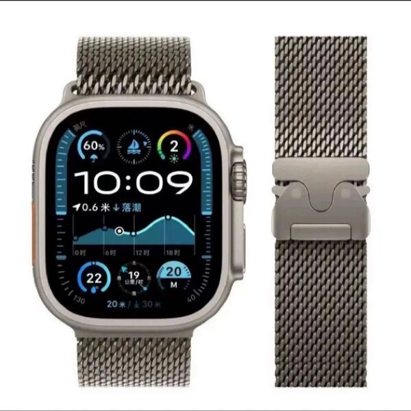 銀鎖ループ【絶対最安】Apple Watch AppleWatch アップルウォッチ ベルト バンド カバー ケース