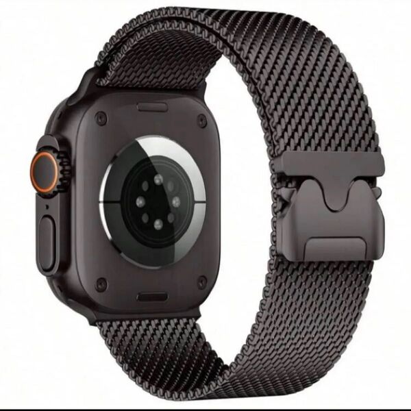 【絶対最安】マグネット黒鎖 Apple Watch AppleWatch アップルウォッチ ベルト バンド カバー ケース