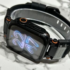 ケース付き【絶対最安】香水黒 ultra Apple Watch AppleWatch アップルウォッチ ベルト バンド カバー