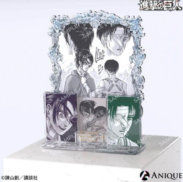 新品 進撃の巨人◆アニーク リヴァイ ハンジ ジオラマアクリルスタンド