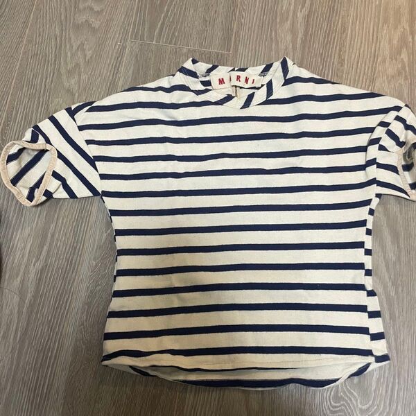 MARNI マルニ ボーダー カットソー Tシャツ コットン 半袖
