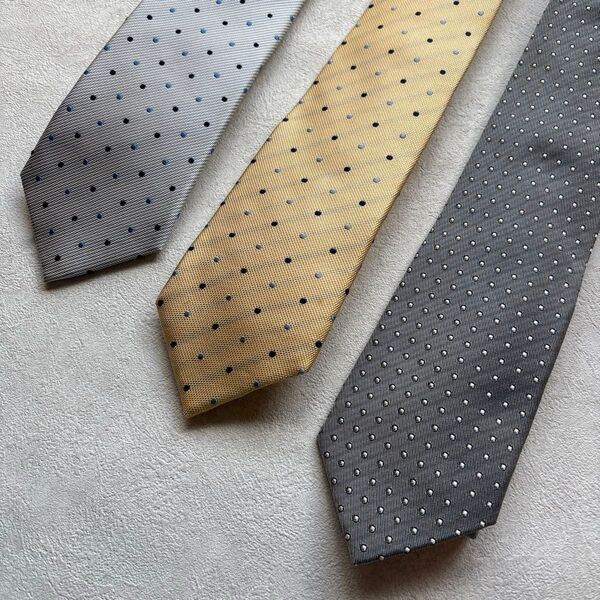 【美品】3本セット スーツカンパニー THE SUIT COMPANY ネクタイ