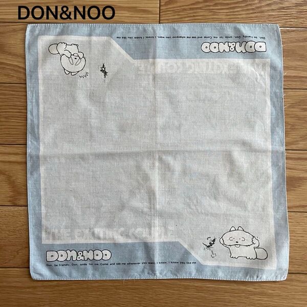 DON&NOO ドンとノオ キャラクター ハンカチ 昭和レトロ ヴィンテージ 当時物