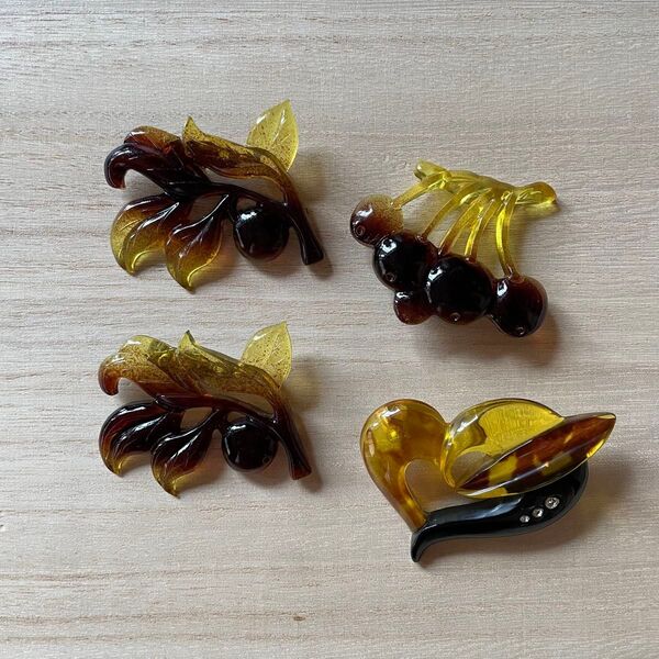 本鼈甲 ヴィンテージ vintage ブローチ アクセサリー アンティーク 昭和レトロ おまとめ 当時物
