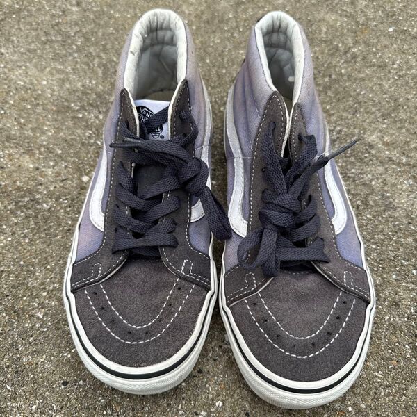 VANS Sk8-Hi パープル/ブラック 25.5 男女兼用 色褪せあり スニーカー ハイカット