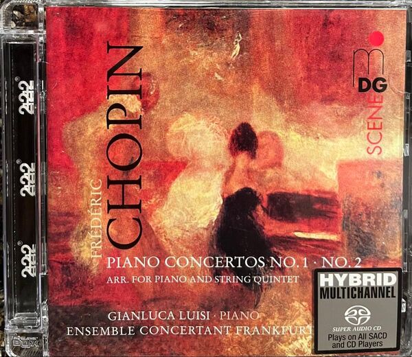 SACD/ショパン: ピアノ協奏曲第1番, 第2番 (ピアノ&弦楽五重奏編曲版)