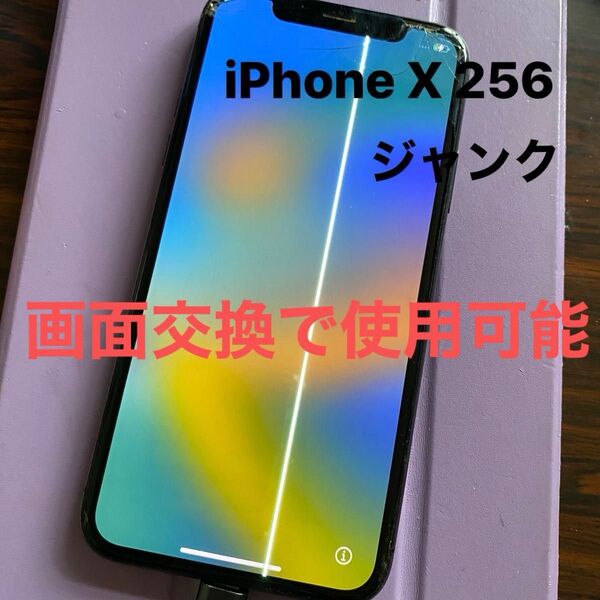 iPhone X 256 ジャンク SIMフリー 画面交換で使用可能