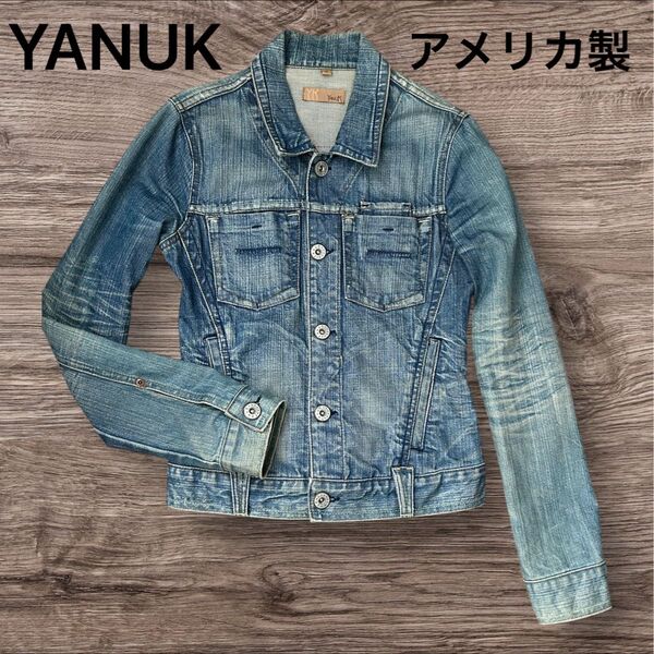 YANUK ヤヌーク Gジャン S ビンテージ レディース デニムジャケット USA アメリカ製