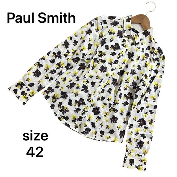 Paul Smith ポールスミス 花柄 シャツ ブラウス レディース 42 L 長袖