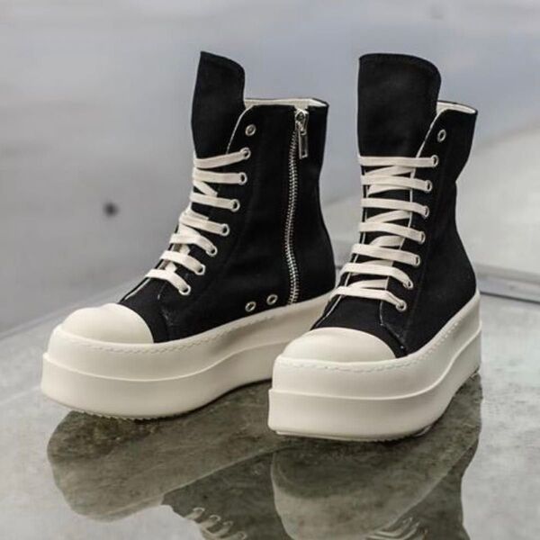 ハイカット メンズ キャンバススニーカー rick drkshdw 系