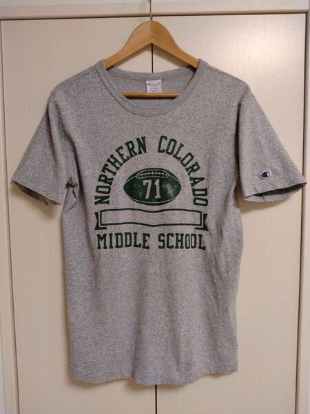 Champion チャンピオン T1011 USA製 Tシャツ 半袖 グレー カレッジ アメカジ 古着