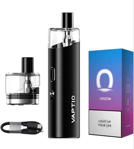 新品 電子タバコ本体 VAPTIO Orizon Kit 1500mah vape ベイプ 充電式 禁煙減煙 ブラック 黒