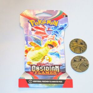 英語版 ポケモンカード 1パック&カイリューコイン 2枚セット