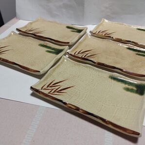 立峰陶苑 角皿 5枚セット 和食器