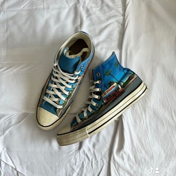 完売品 Converse × 永井博 コラボ オールスター ハイカット 27.5