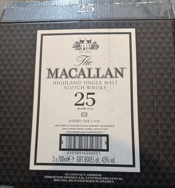 MACALLAN 25年 空瓶