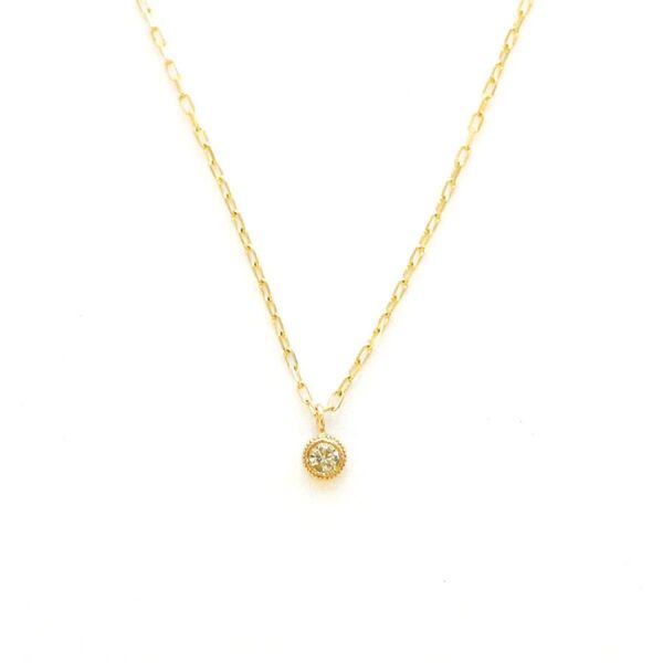 COLETTE GIFT K10YG 1粒ダイヤ ジュリエッタ ネックレス ペンダント