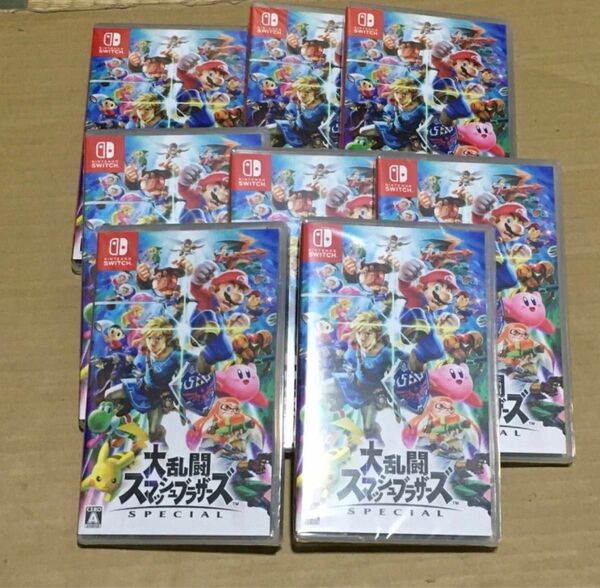 大乱闘スマッシュブラザーズ Nintendo Switch 8本セット 新品未開封 シュリンク付き