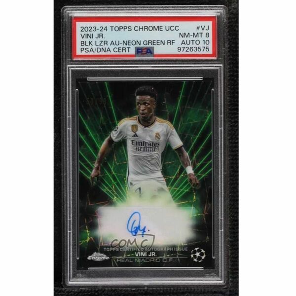 PSA10 ヴィニシウス 99枚限定 2023 Topps Chrome VINI JR 直筆サイン