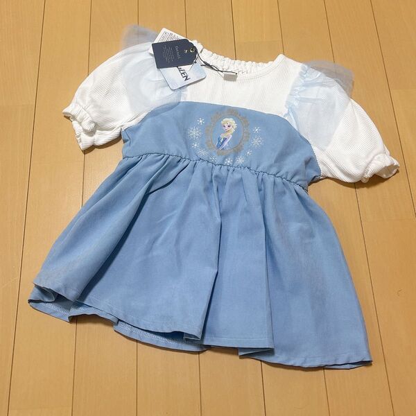 新品タグ付き★Cottoli★半袖トップス★アナと雪の女王★エルサ★110サイズ