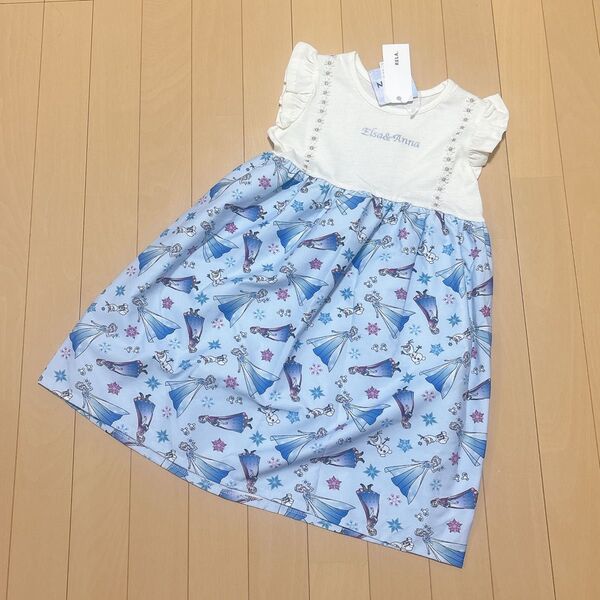 新品タグ付き★RELA★アナと雪の女王★エルサ★ワンピース★120サイズ