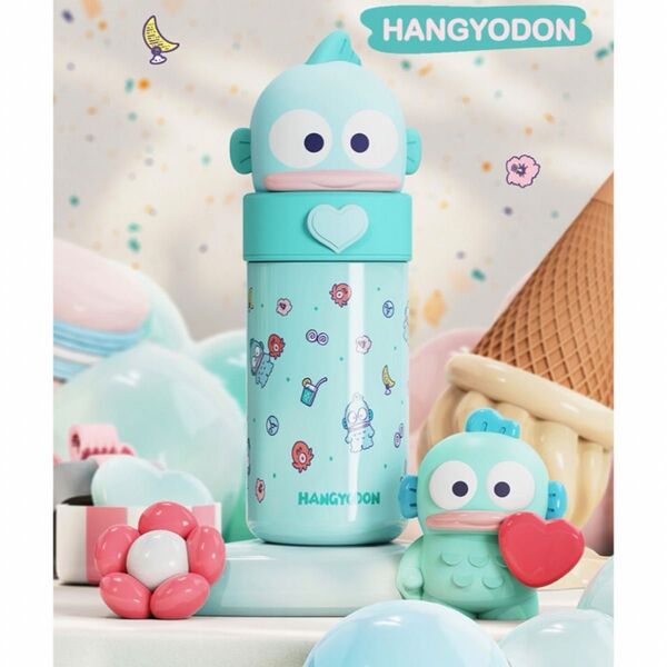 サンリオ ハンギョドン ステンレス水筒 フェイス型 海外限定