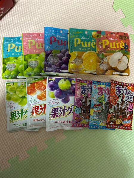 グミ詰め合わせ 10種11袋セット ピュレグミ カンロ 果汁グミ まけんグミ
