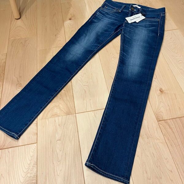 MOUSSY マウジー ナイロン フィット ストレートスリムデニム パンツ ジーンズ 0108AC12-5500-1 26 M