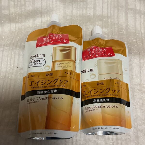 アクアレーベル バウンシングケア ローション M(みずみずしいしっとりタイプ)とミルク 詰替