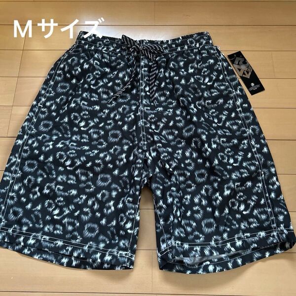 ハーフパンツ ショートパンツ ヒョウ柄 水陸両用 メンズ Mサイズ