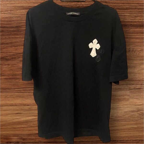 サンプル品 クロムハーツ ブラック色 クロスtシャツ L size