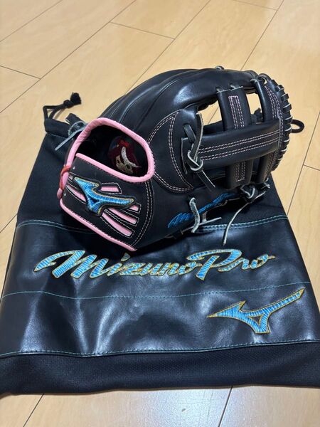 ミズノプロ 軟式 オプションオーダー ダイバーシティブルー 内野用 菊池型