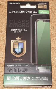 ★新品★ELECOM iPhone11 Pro Max/XS Max 液晶保護ガラス 3D 超強靭 セラミックコート PETフレーム ブラック