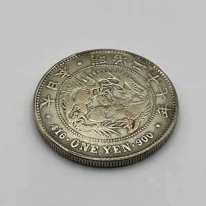 新一円銀貨 新一圓銀貨 新1円銀貨 416 ONE YEN 900 明治27年 明治二十七年 参考品 レプリカ