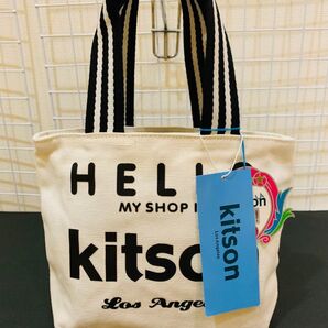 【タグ付き未使用】kitson キットソン トートバッグ キャンバス ベージュ 男女兼用